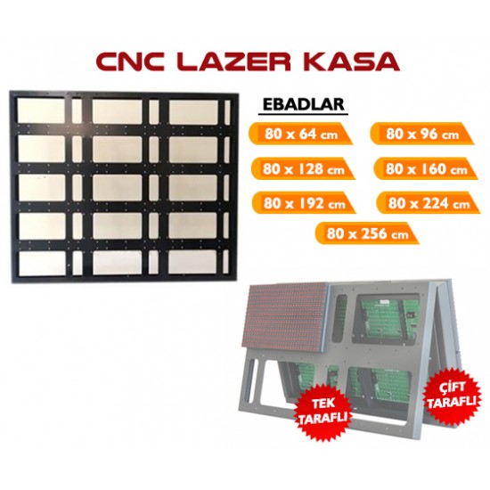 160x80 CNC Tabela Kasası Tek Taraflı