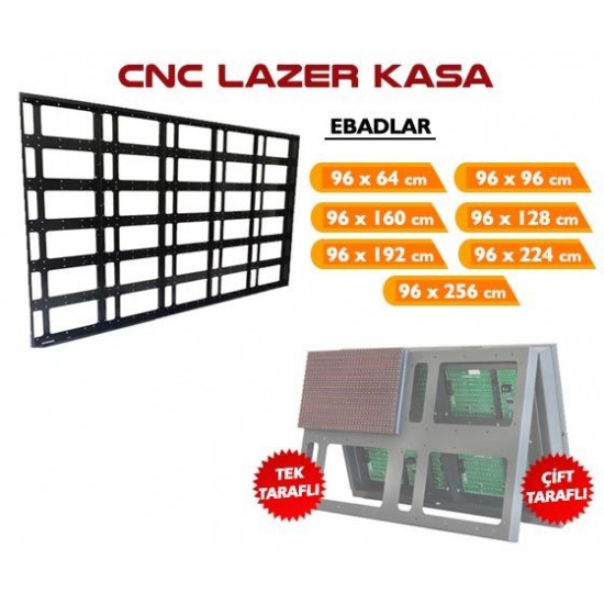 160x96 CNC Tabela Kasası Çift Taraflı