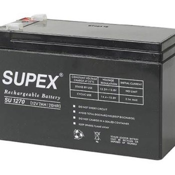 Akü 12V 7Ah Atex-Supex 