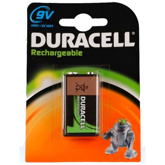 Duracell 9 Volt Şarjlı 170 mAH Pil