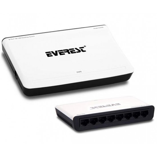 Everest ESW-08 8 Port 10-100 Mbps Ethernet Switch