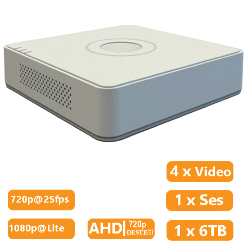 Haikon Ds-7104Hghi-F1 4 Kanal 1080P Lite Hd-Tvi Kayıt Cihazı fiyat teklifi al
