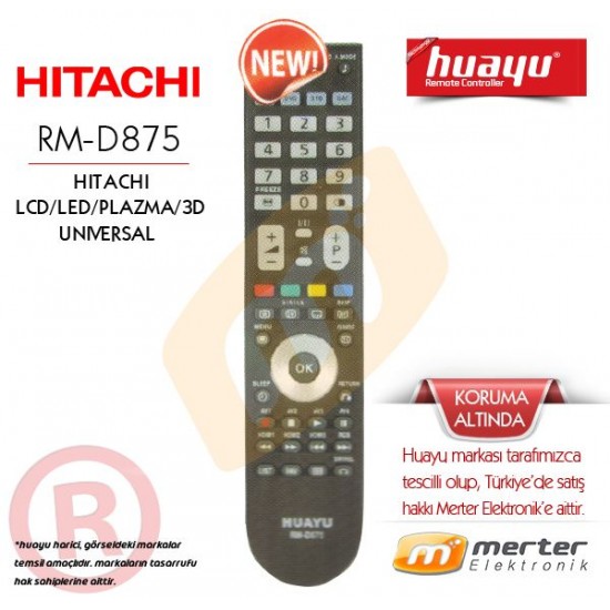 Hitachi Lcd-Led-Plazma Tv Kumandası Huayu RM-D875