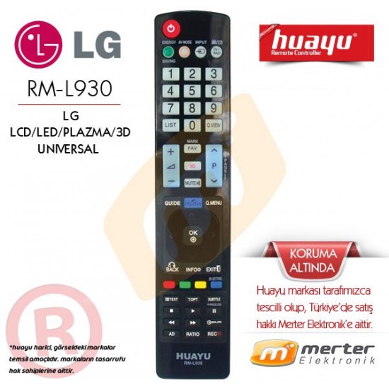 LG RM-L930+ Lcd-Led-Plazma TVKumandası