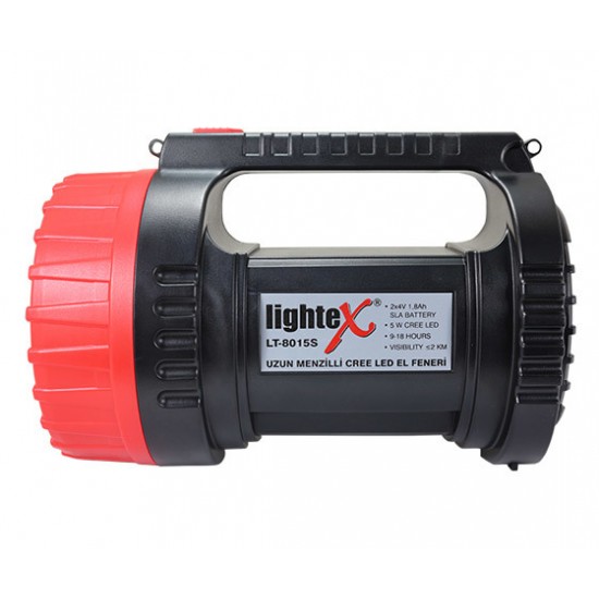 Lightex LT-8015S 5W CREE Led 2 Kademeli Şarjlı El Feneri
