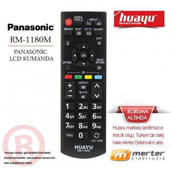 Panasonic Lcd-Led-Plazma Tv Kumandası RM-1180M