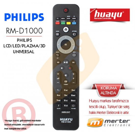 Philips Lcd-Led-Plazma Tv Kumandası Huayu RM-D1000