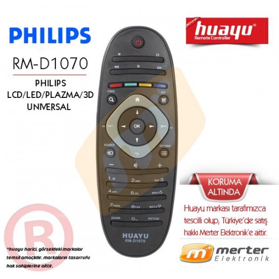 Philips Lcd-Led-Plazma Tv Kumandası Huayu RM-D1070