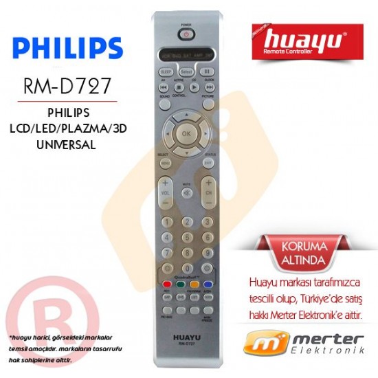 Philips Lcd-Led-Plazma Tv Kumandası Huayu RM-D727