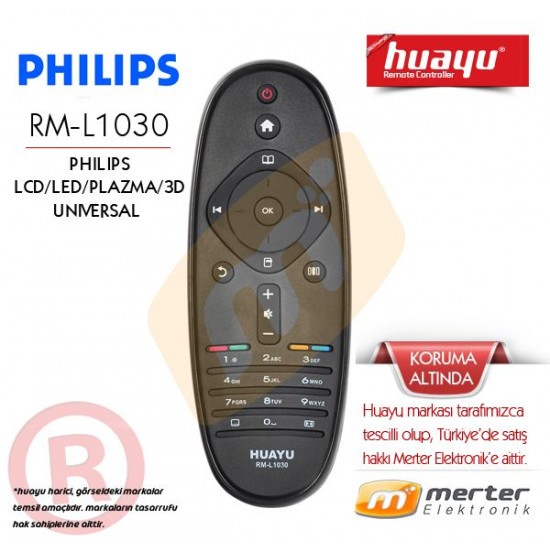 Philips RM-L1030 Lcd-Led-Plazma TV Kumandası