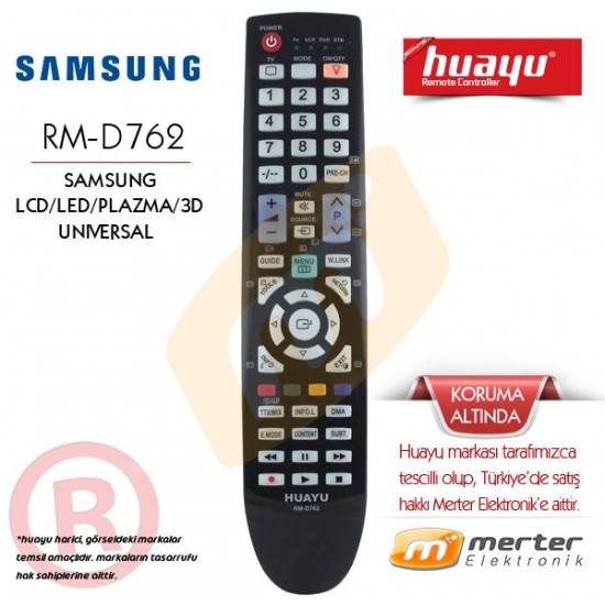 Samsung Lcd-Led-Plazma Tv Kumandası Huayu RM-D762
