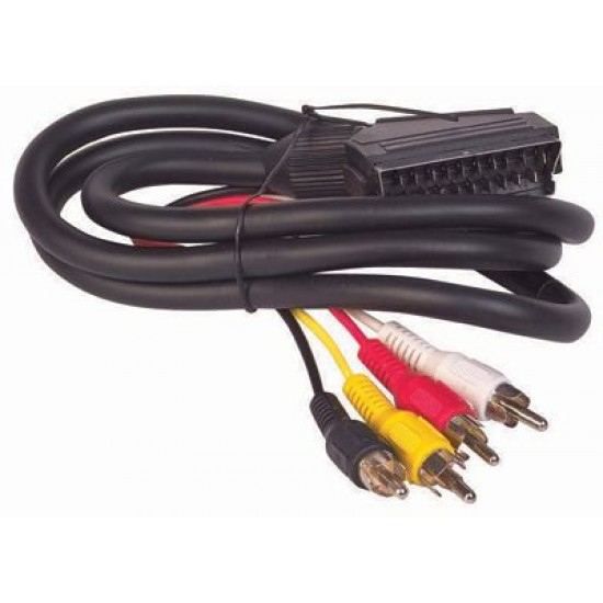 SCART TO 4RCA 1.2 METRE