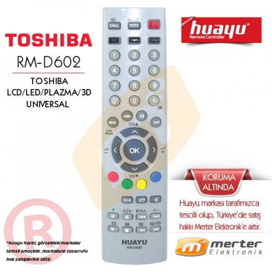 Toshiba Lcd-Led-Plazma Tv Kumandası Huayu RM-D602