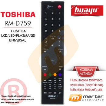 Toshiba Lcd-Led-Plazma Tv Kumandası Huayu Rm-D759 