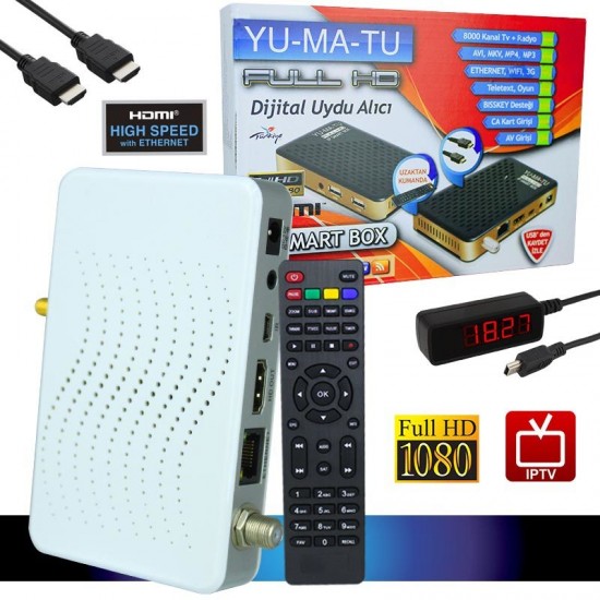 Yumatu Android Smart IPTV Full HD Mini Uydu Alıcısı