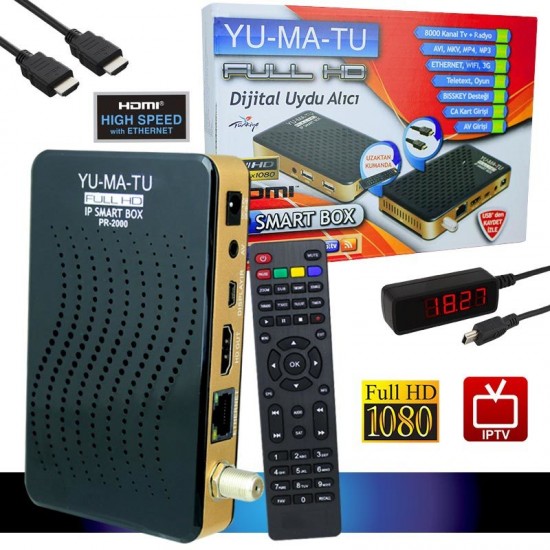 Yumatu IPTV Full HD Mini Uydu Alıcısı