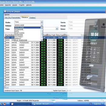Yüz Tanımalı Personel Takip Paketi 